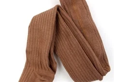 Lil Atelier carob brown strømpebukser bomuld